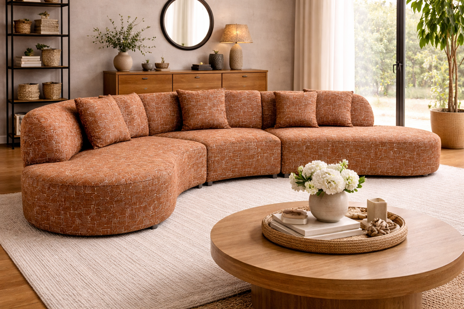 4-Sitzer Sofa Marbella - Terrakotta-4-Sitzer Sofas-Pole to Pole-le canapé