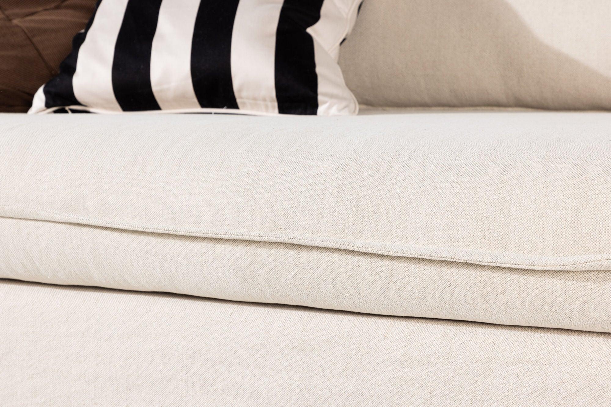 4-Sitzer Sofa Nova aus Leinen - Beige-4-Sitzer Sofa-Venture Home-le canapé