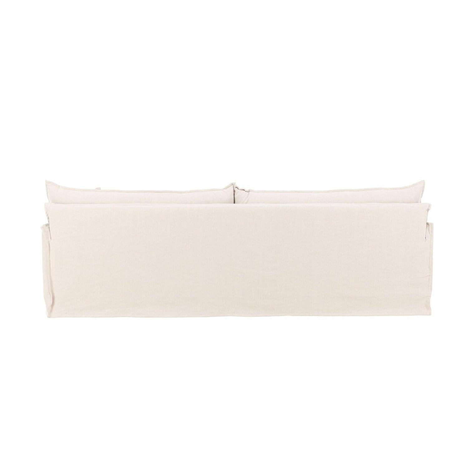 4-Sitzer Sofa Nova aus Leinen - Beige-4-Sitzer Sofas-Venture Home-le canapé