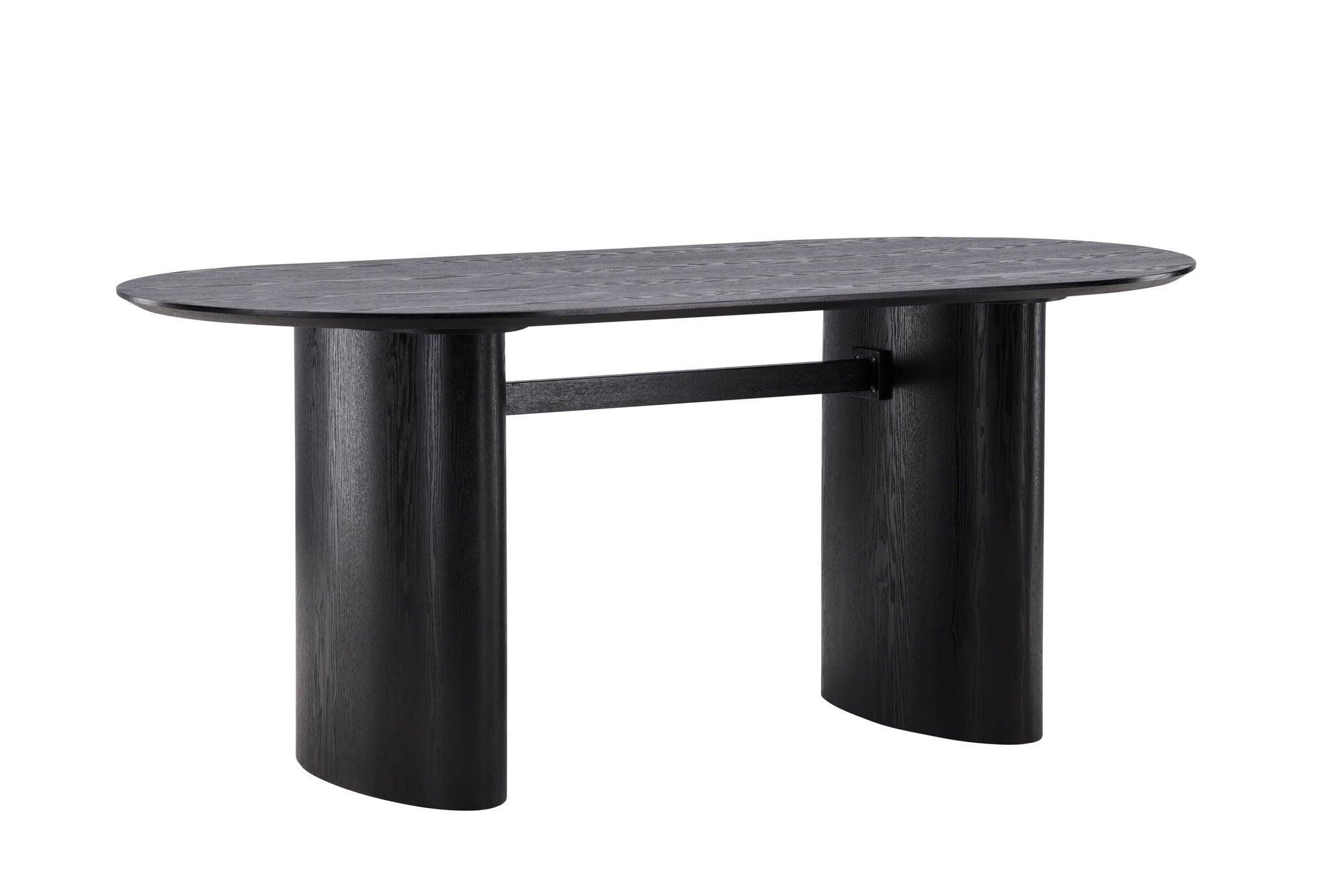 Esstisch Isolde 180*75 - Schwarz-Esstisch Oval-le canapé