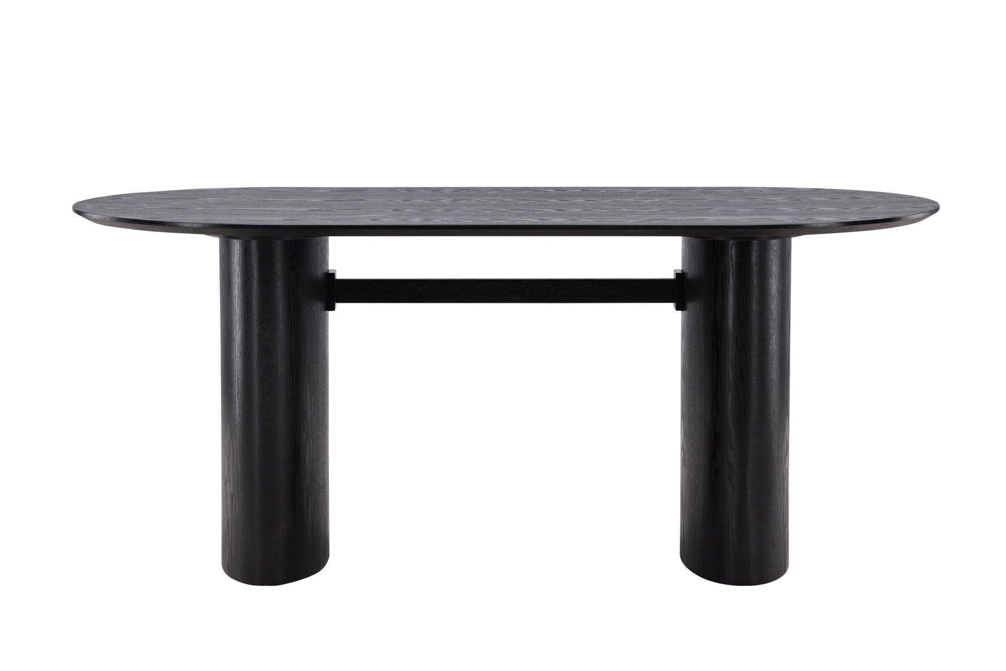 Esstisch Isolde 180*75 - Schwarz-Esstisch Oval-le canapé