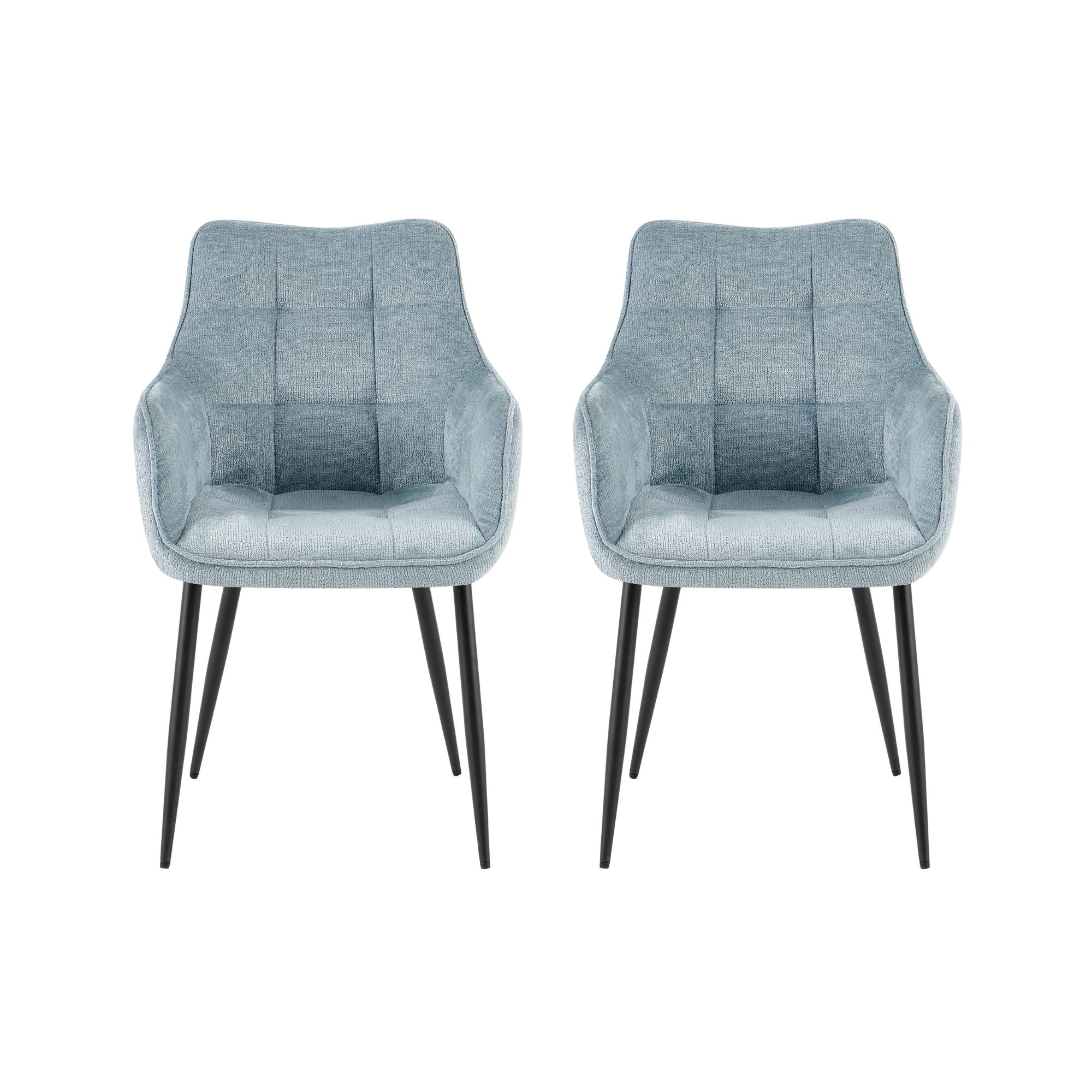 2er-Set Esszimmerstühle Lucille aus Perfect Harmony - Hellblau