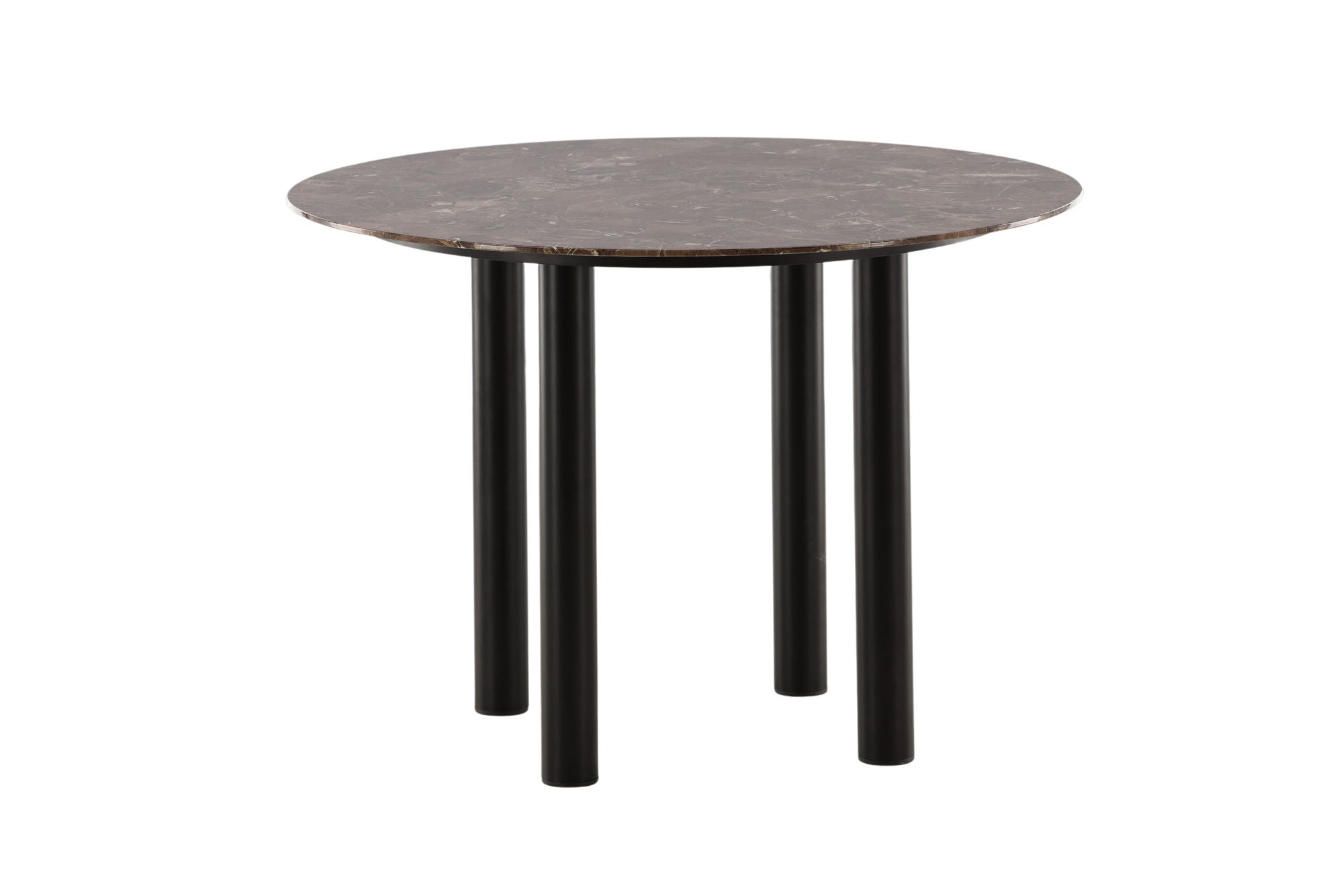 Esstisch Havsten 106cm - Schwarz / Braun in Marmoroptik-Esstisch Rund-le canapé