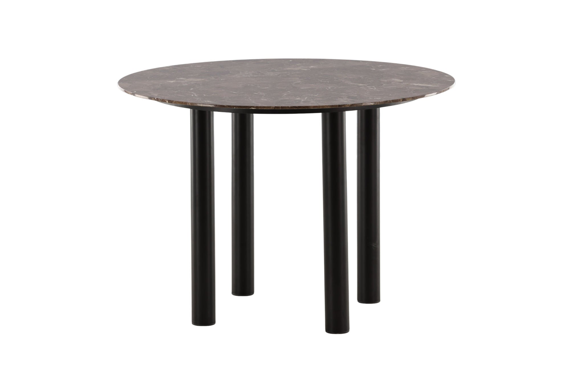 Esstisch Havsten 106cm - Schwarz / Braun in Marmoroptik-Esstisch Rund-le canapé