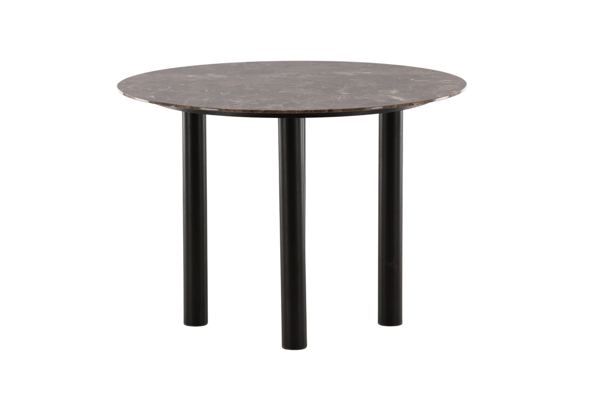 Esstisch Havsten 106cm - Schwarz / Braun in Marmoroptik-Esstisch Rund-le canapé