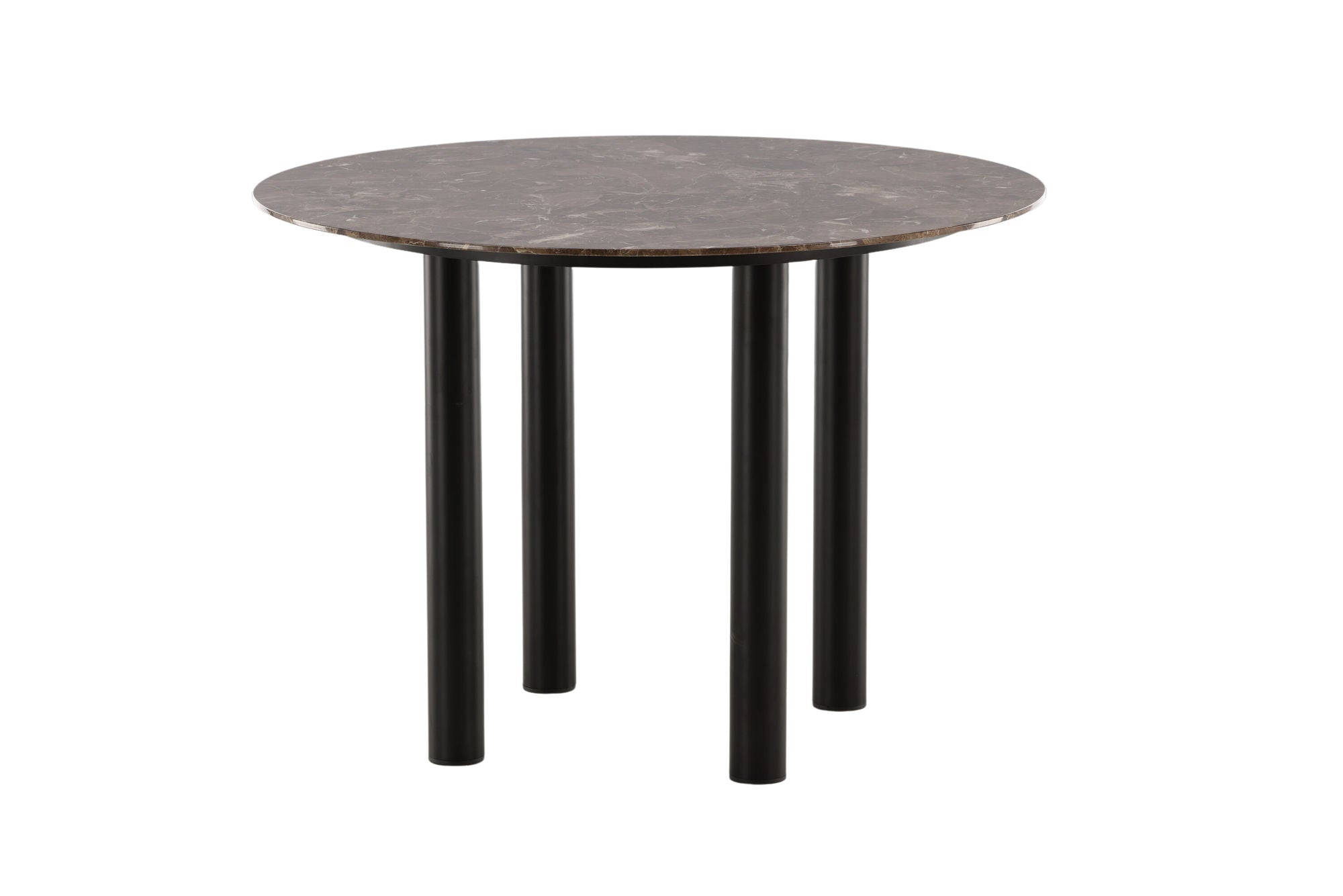 Esstisch Havsten 106cm - Schwarz / Braun in Marmoroptik-Esstisch Rund-le canapé