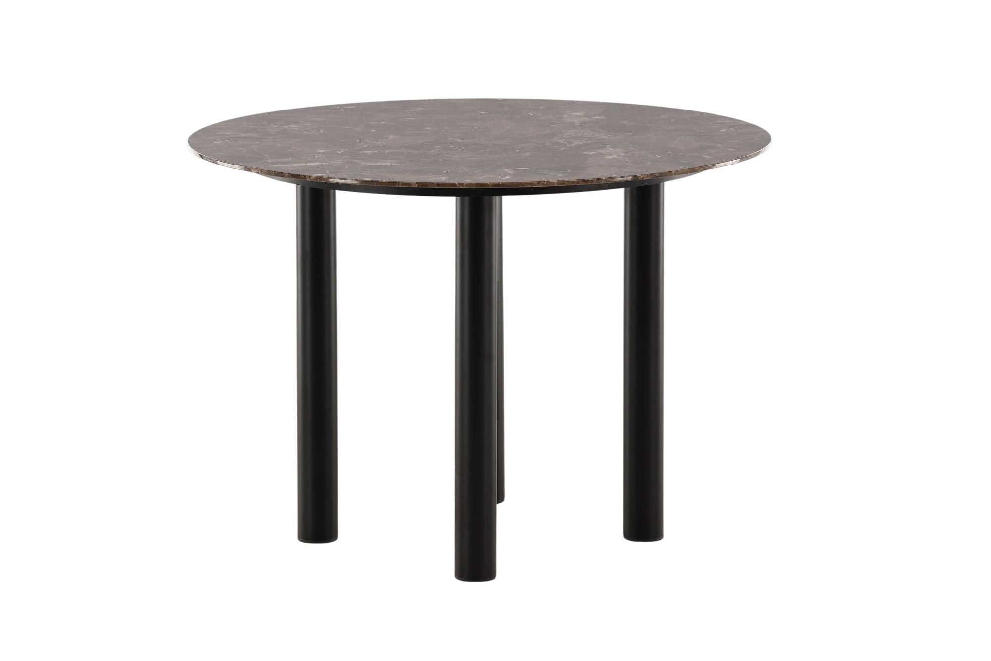 Esstisch Havsten 106cm - Schwarz / Braun in Marmoroptik-Esstisch Rund-le canapé