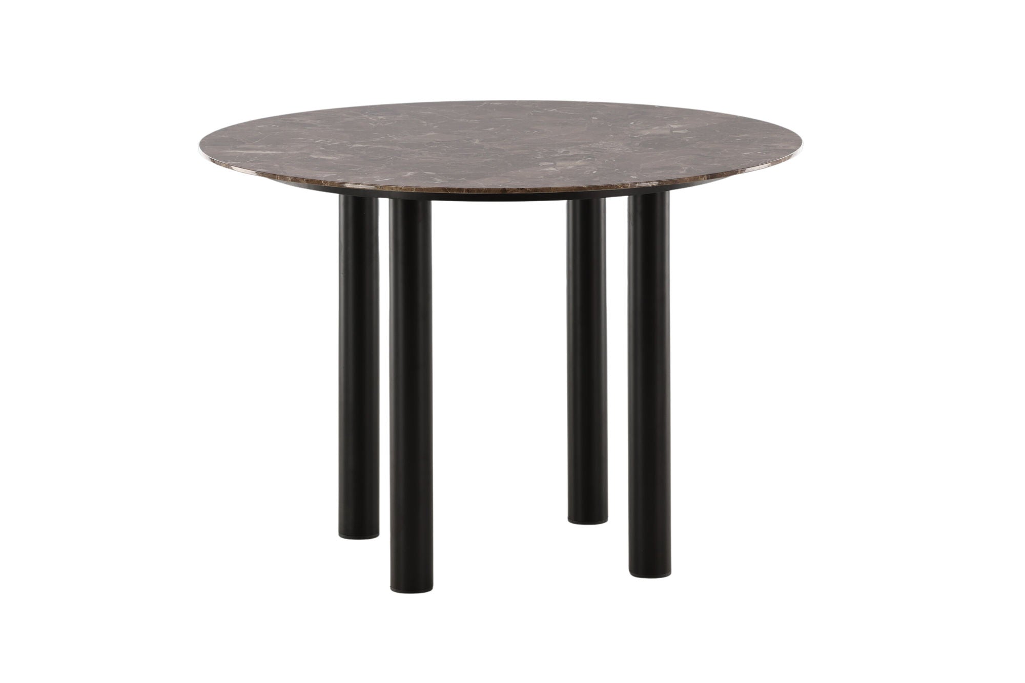 Esstisch Havsten 106cm - Schwarz / Braun in Marmoroptik-Esstisch Rund-le canapé