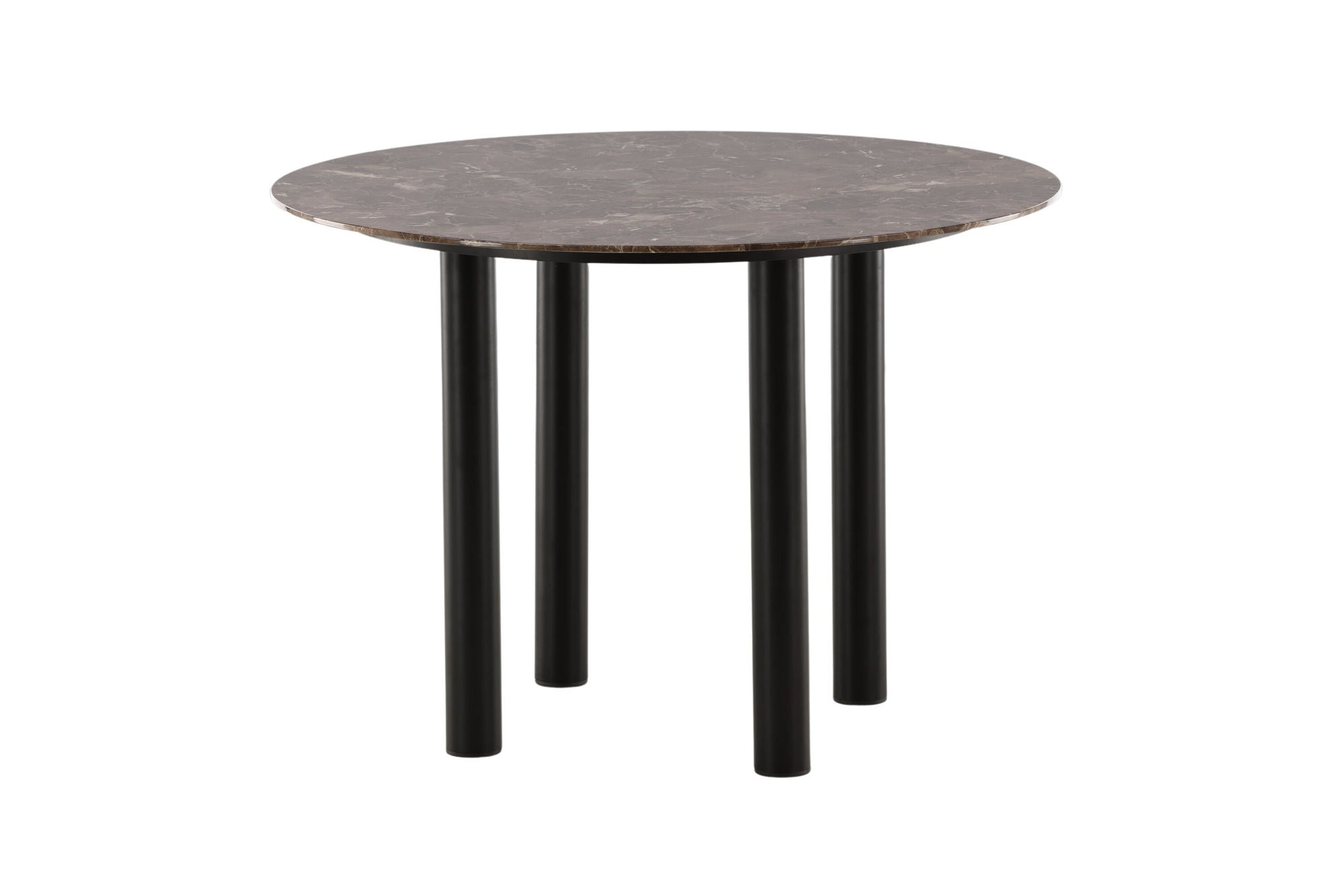 Esstisch Havsten 106cm - Schwarz / Braun in Marmoroptik-Esstisch Rund-le canapé