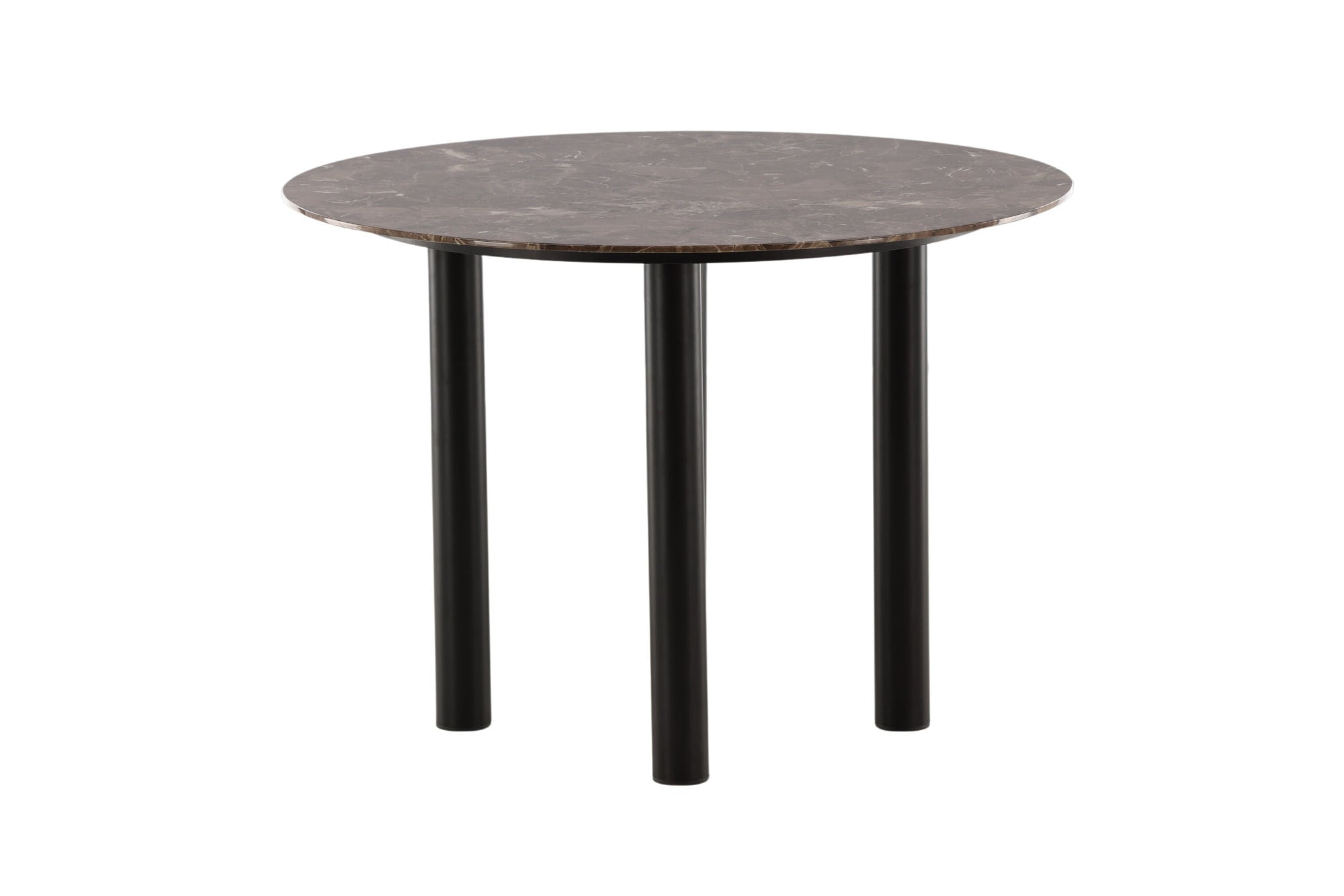 Esstisch Havsten 106cm - Schwarz / Braun in Marmoroptik-Esstisch Rund-le canapé