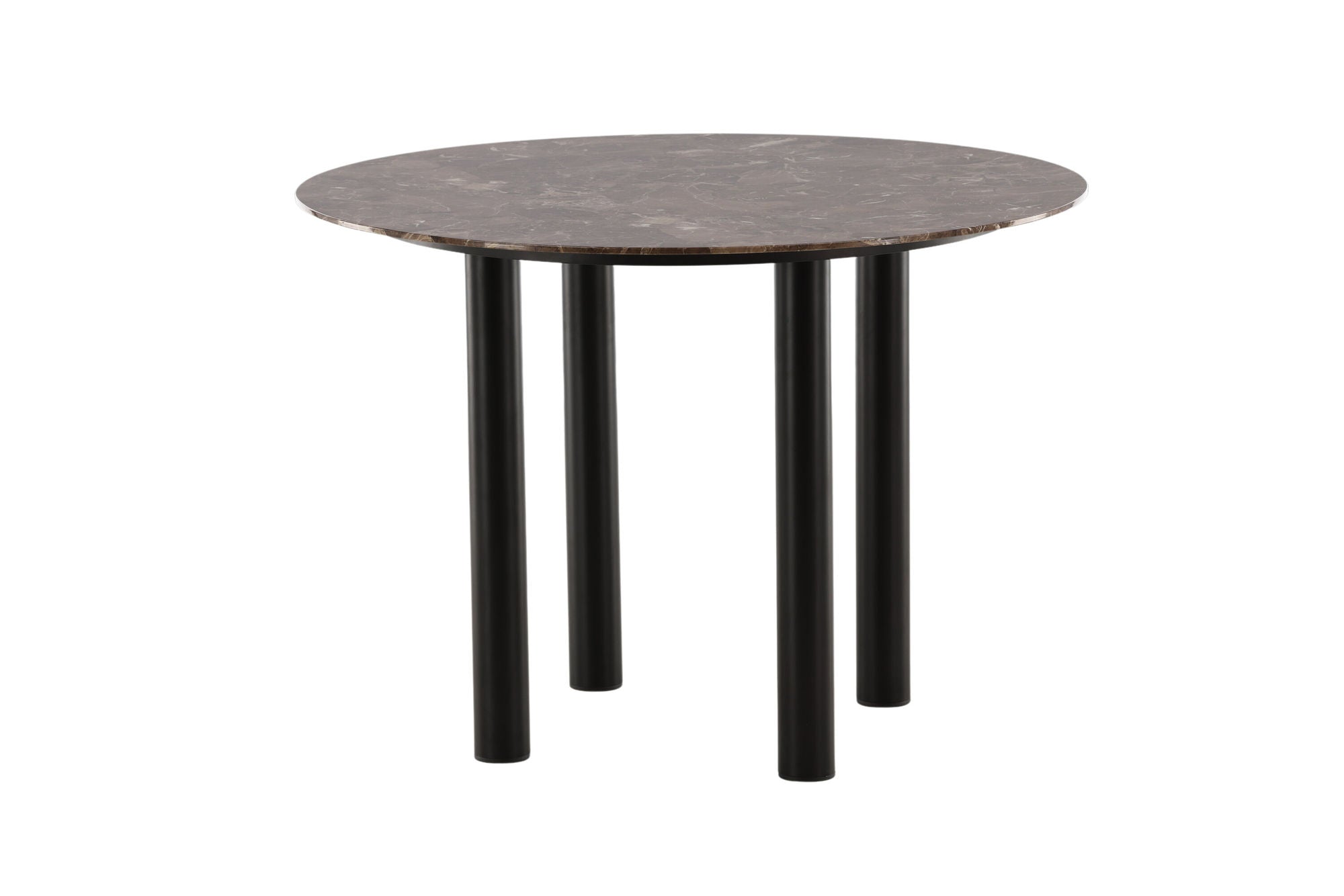 Esstisch Havsten 106cm - Schwarz / Braun in Marmoroptik-Esstisch Rund-le canapé