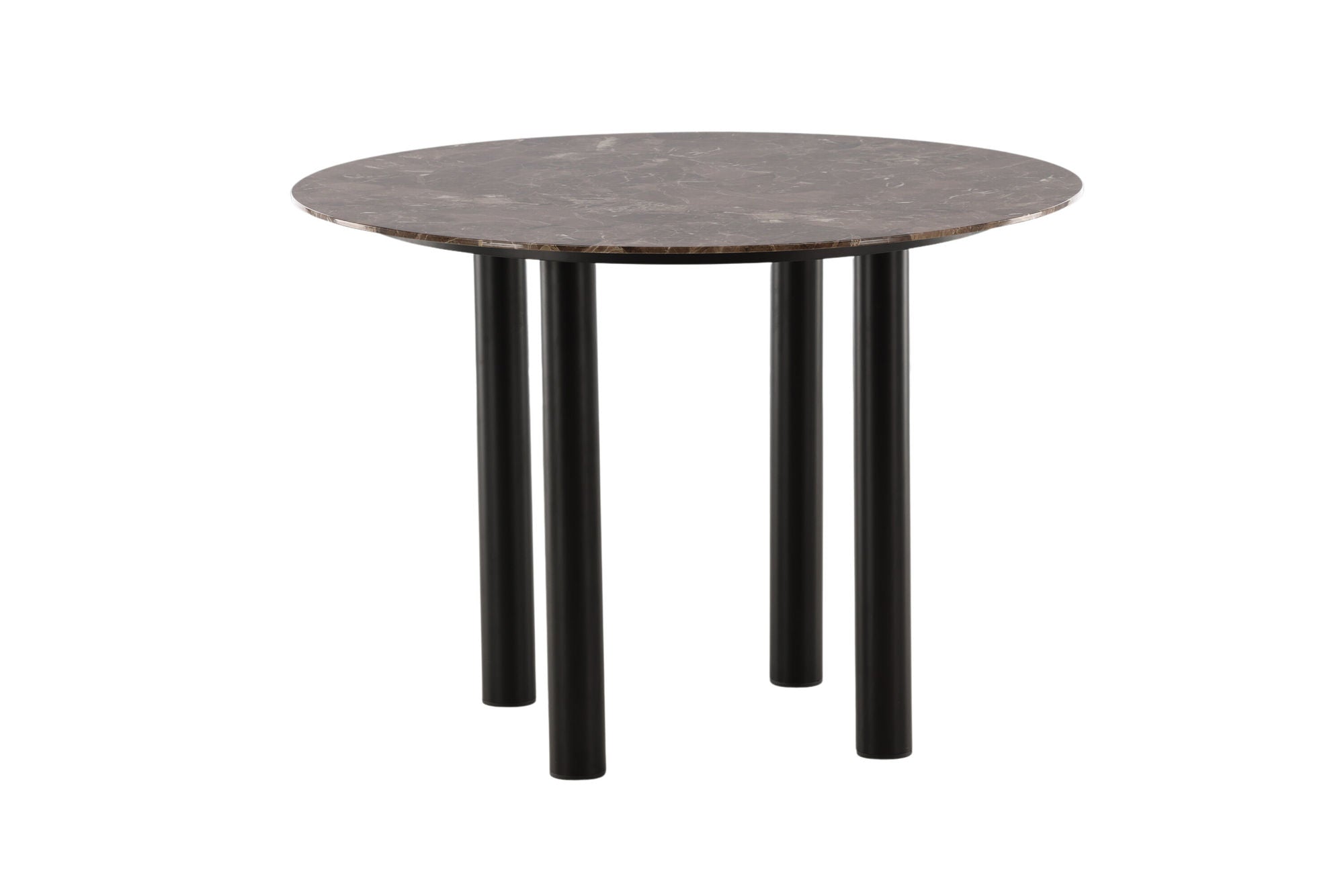 Esstisch Havsten 106cm - Schwarz / Braun in Marmoroptik-Esstisch Rund-le canapé