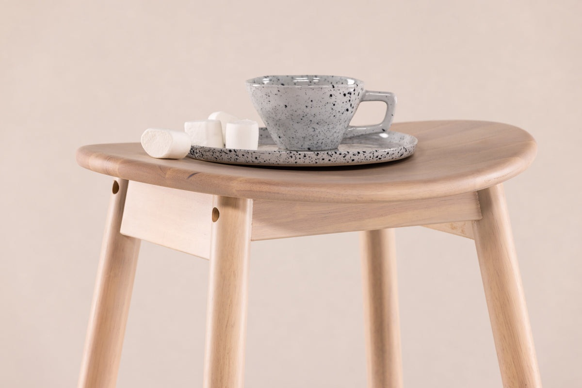 Barhocker Orust aus Massivholz mit Fußstütze - Weiß - Venture Home - le canapé