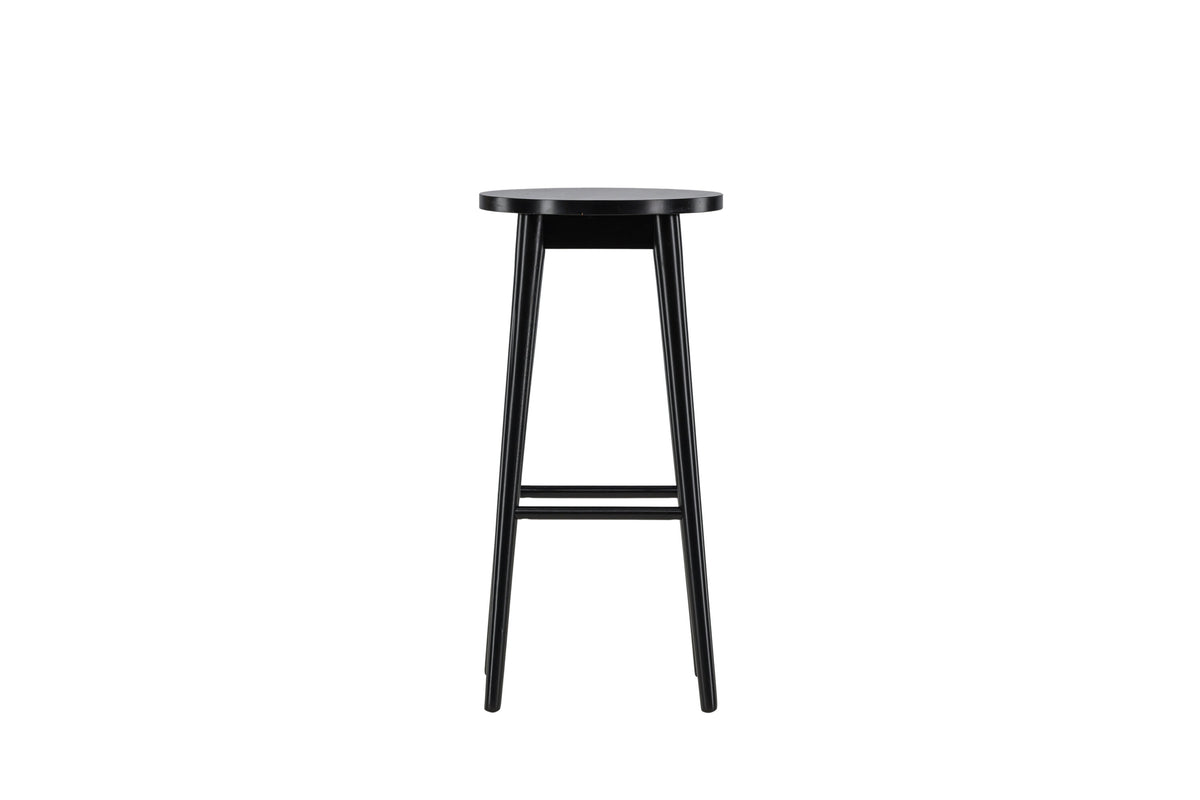 2er-Set Barhocker Mollösand aus Massivholz mit Fußstütze - Schwarz - Venture Home - le canapé
