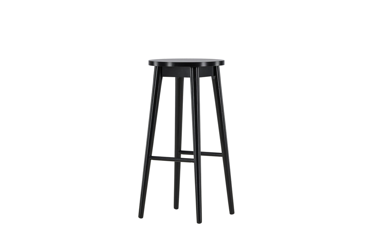 2er-Set Barhocker Mollösand aus Massivholz mit Fußstütze - Schwarz - Venture Home - le canapé