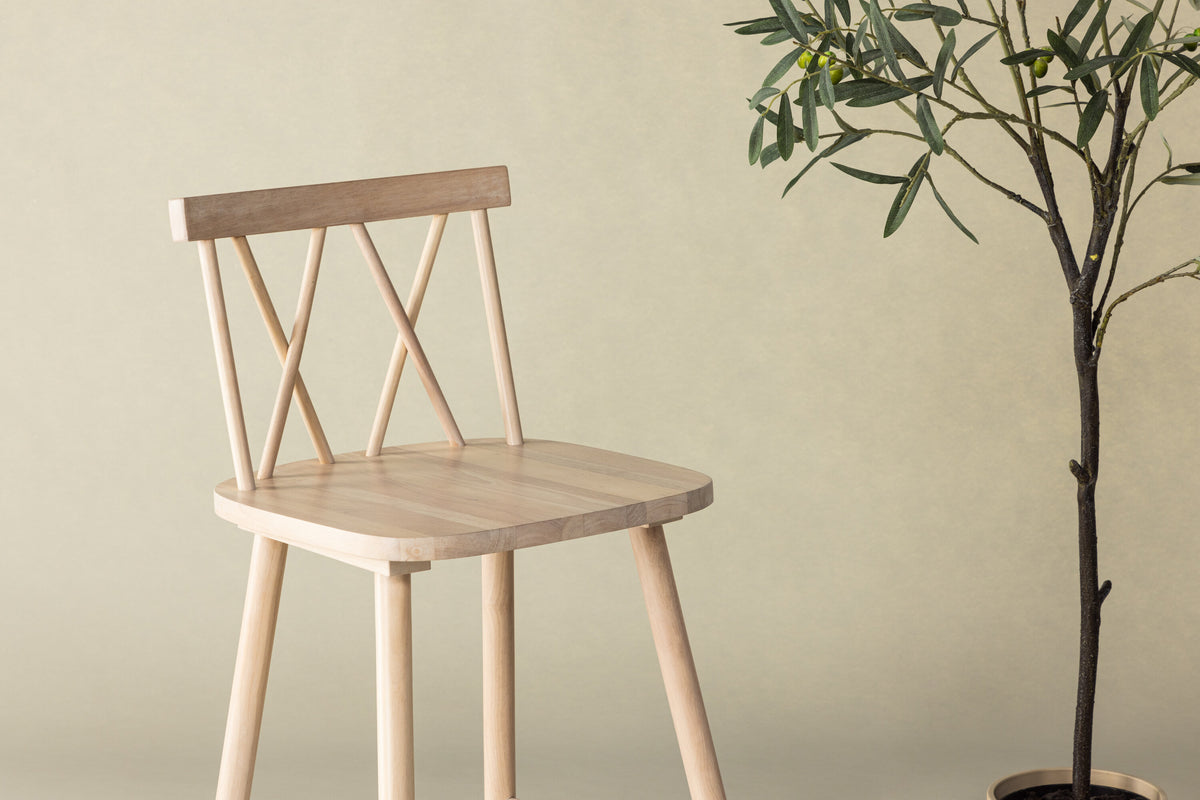 2er-Set Barhocker Mollöström aus Massivholz mit Fußstütze - Venture Home - le canapé