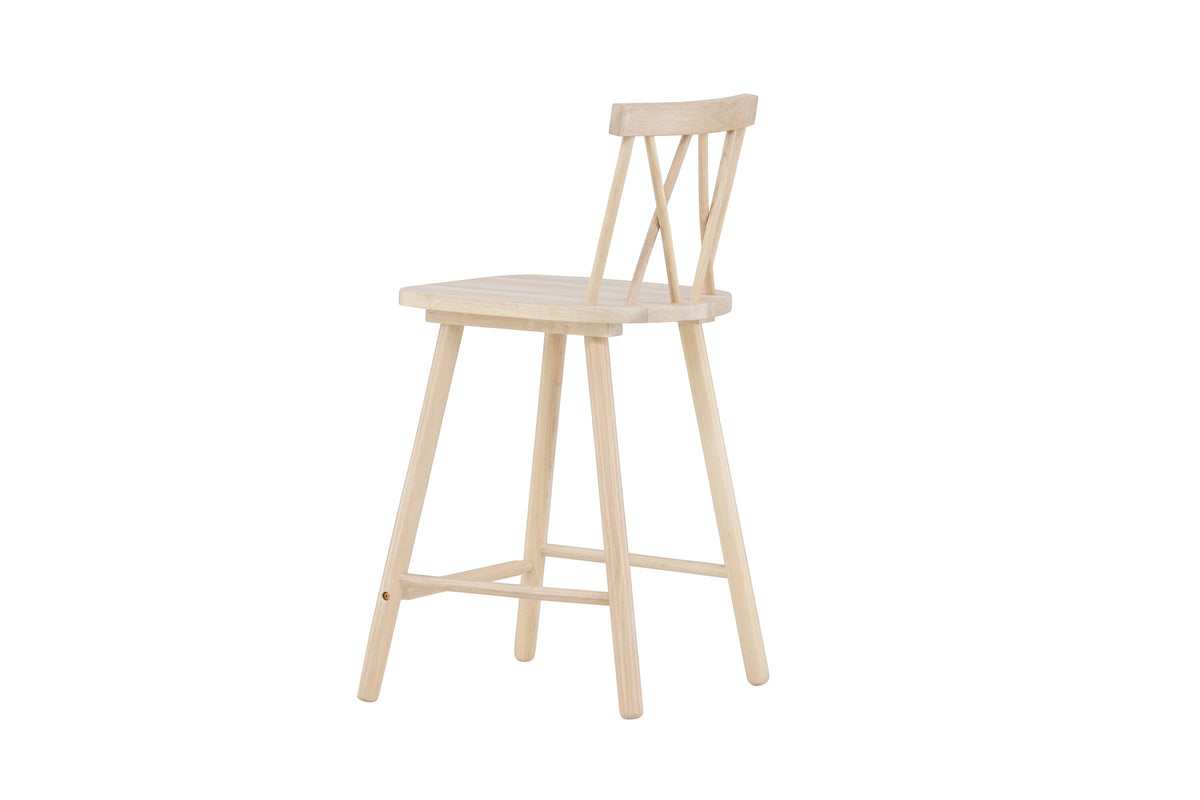 2er-Set Barhocker Mollöström aus Massivholz mit Fußstütze - Venture Home - le canapé