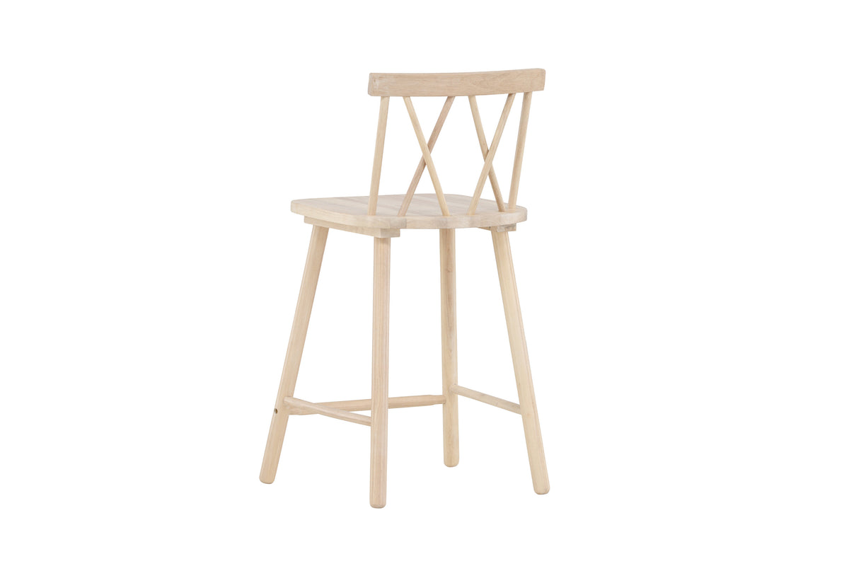 2er-Set Barhocker Mollöström aus Massivholz mit Fußstütze - Venture Home - le canapé