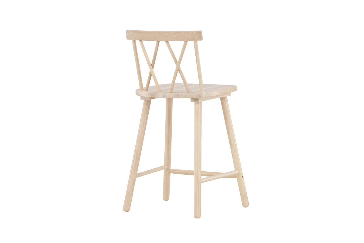2er-Set Barhocker Mollöström aus Massivholz mit Fußstütze - Venture Home - le canapé