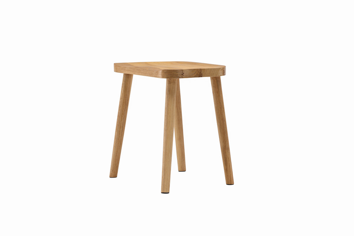 Hocker Orust aus Massivholz - Weiß - Venture Home - le canapé