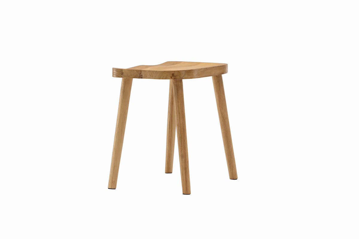 Hocker Orust aus Massivholz - Weiß - Venture Home - le canapé