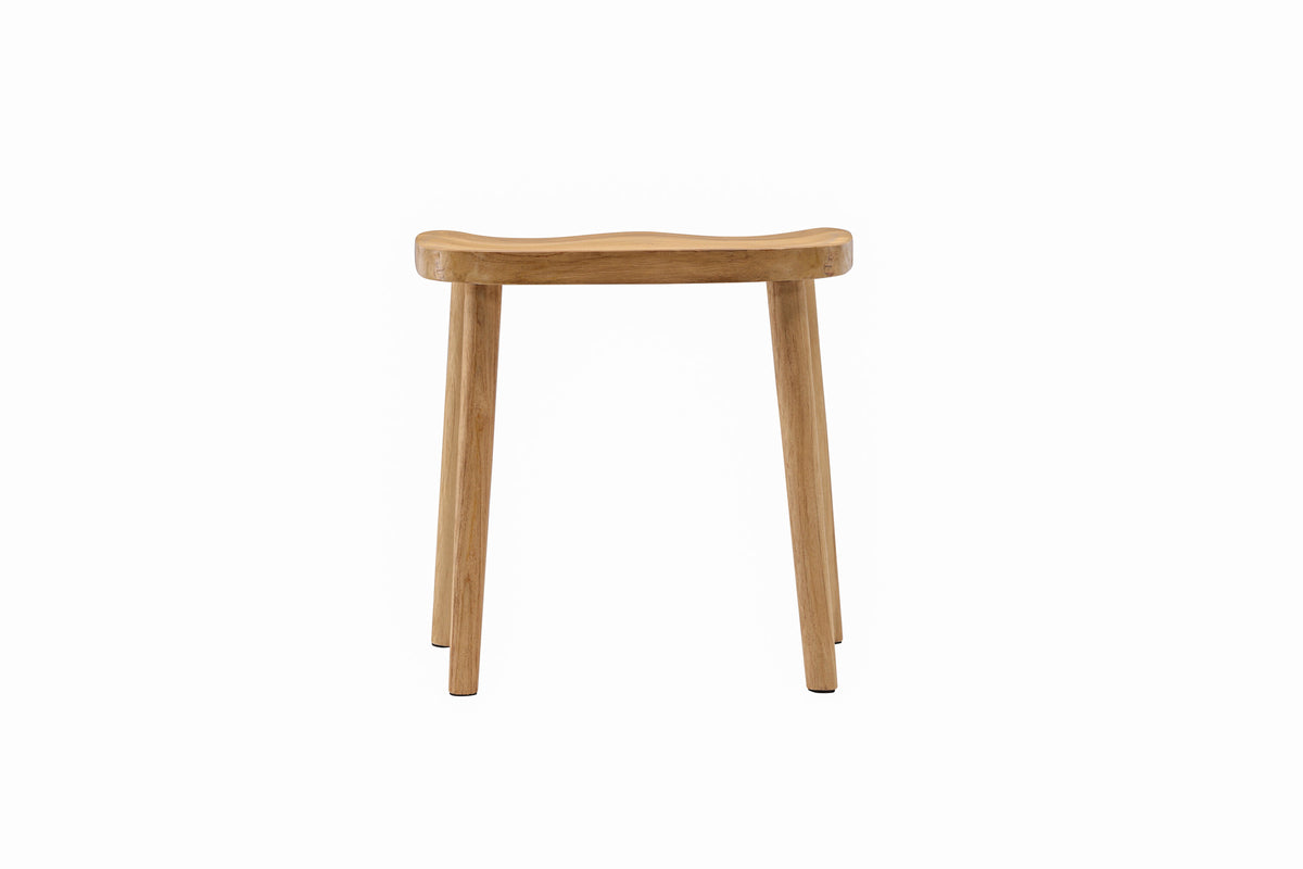 Hocker Orust aus Massivholz - Weiß - Venture Home - le canapé