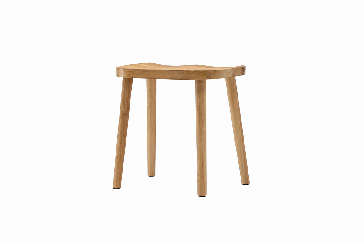 Hocker Orust aus Massivholz - Weiß - Venture Home - le canapé