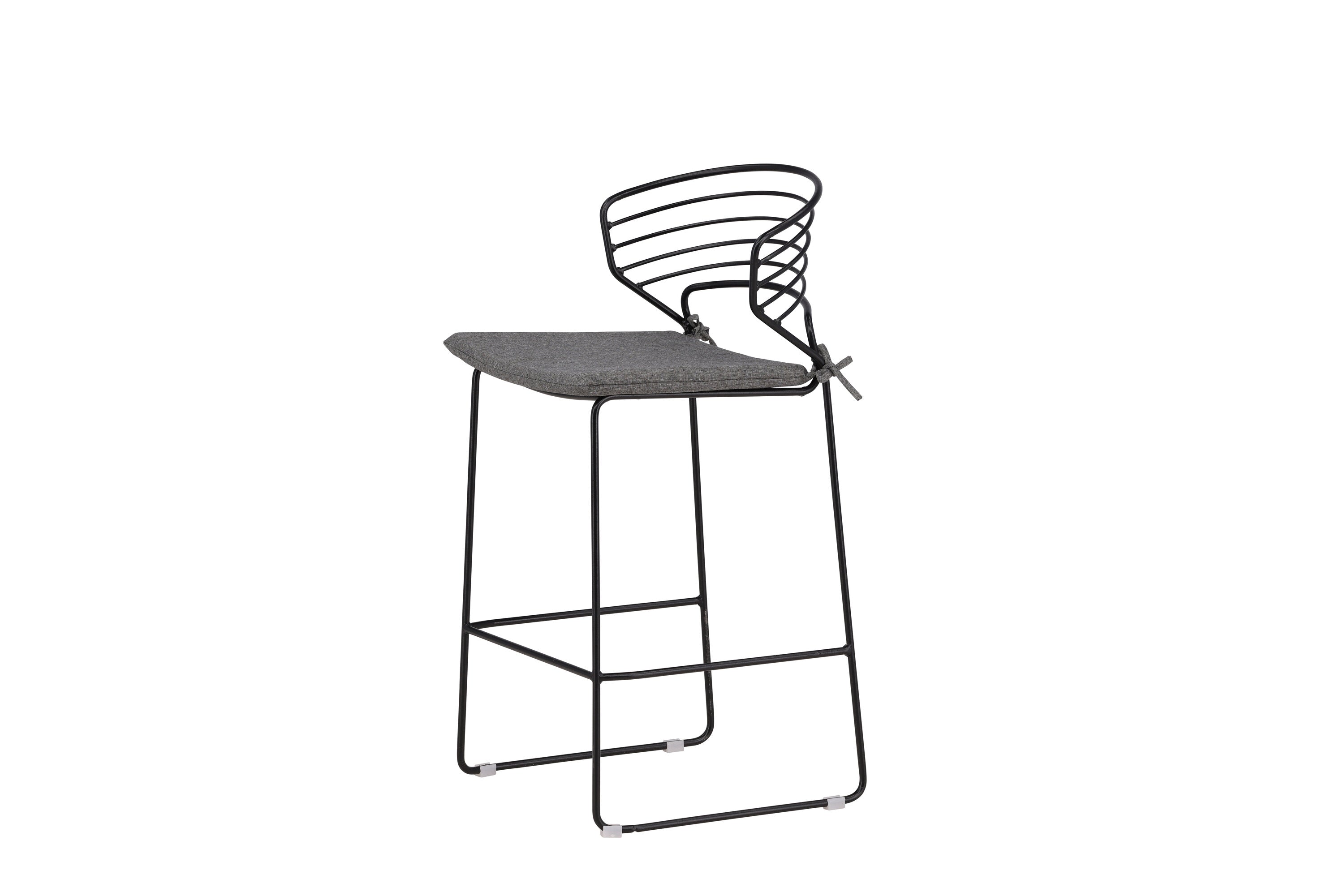4er-Set Barhocker Milano aus Metall - Schwarz-Outdoor Stühle-Venture Home-le canapé