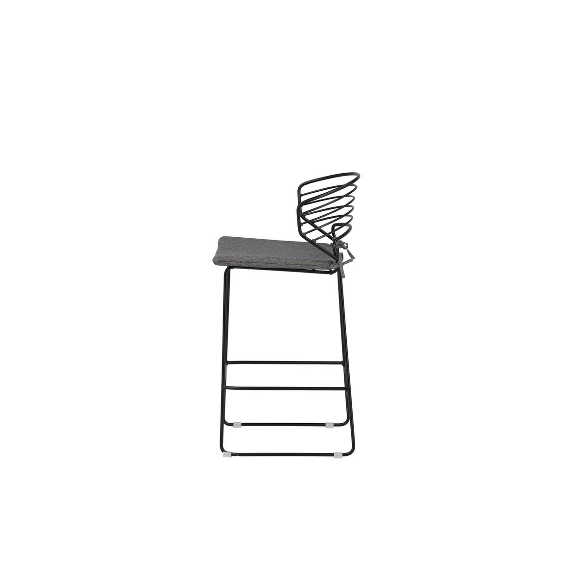 4er-Set Barhocker Milano aus Metall - Schwarz-Outdoor Stühle-Venture Home-le canapé