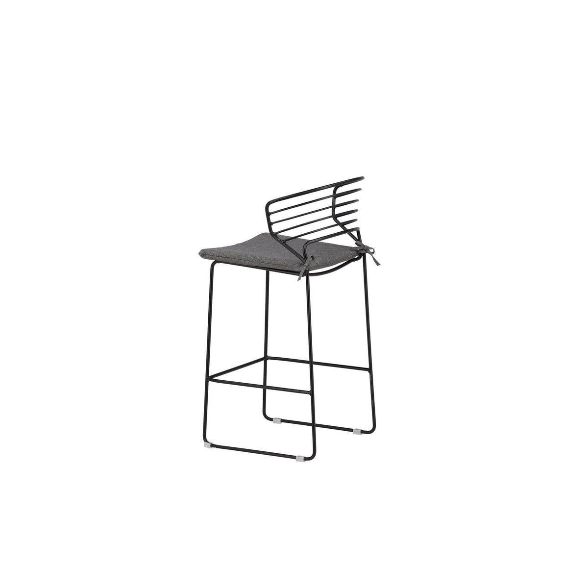 4er-Set Barhocker Milano aus Metall - Schwarz-Outdoor Stühle-Venture Home-le canapé