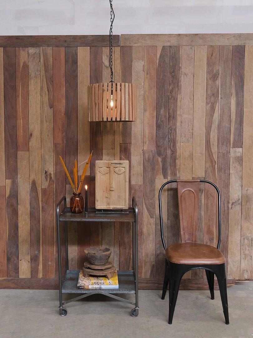 4er-Set Esszimmerstühle Living - hohe Rückenlehne - Schwarz mit Leder-Esszimmerstuhl-Trademark Living-le canapé