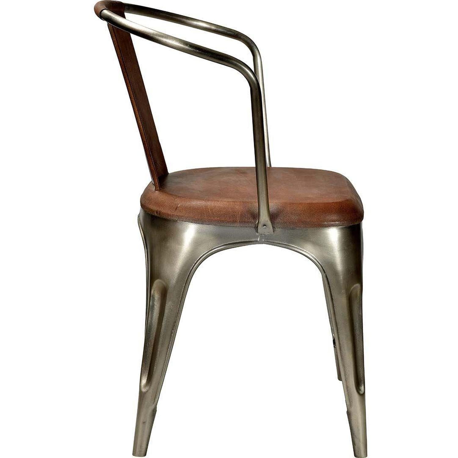 4er-Set Esszimmerstühle Living - Leder glänzend-Armlehnenstühle-Trademark Living-le canapé