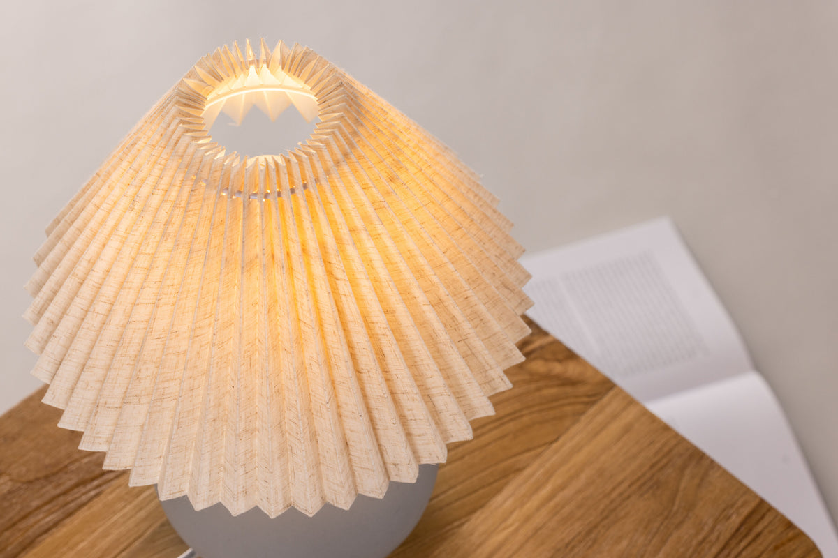 Tischlampe Älvsborg aus Stein - Grau - Venture Home - le canapé