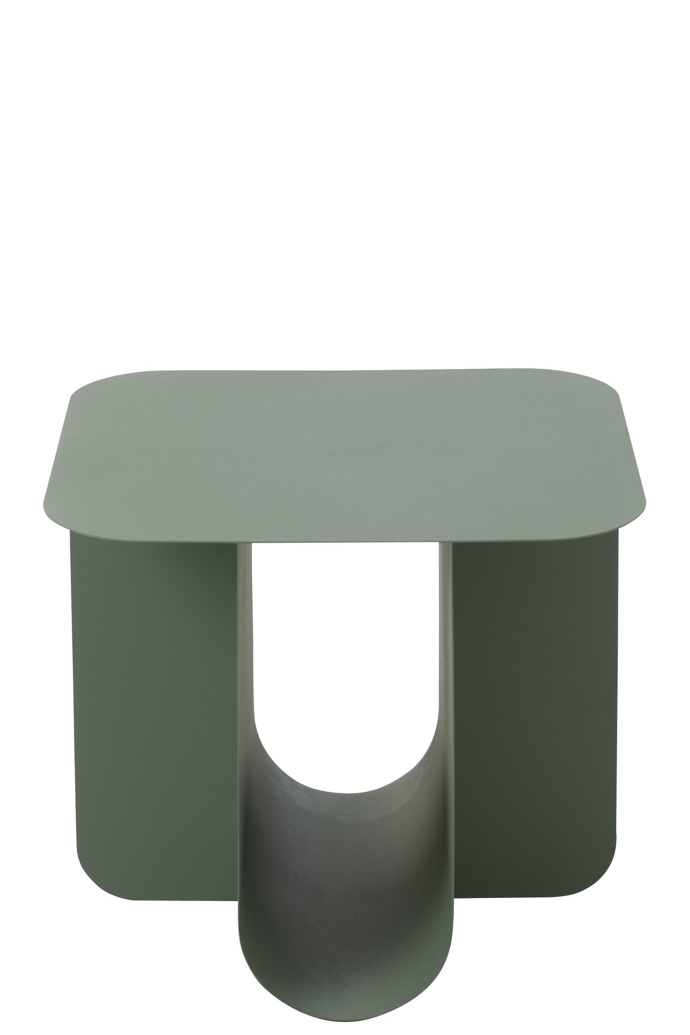 Beistelltisch Quadrat aus Metall - Grün