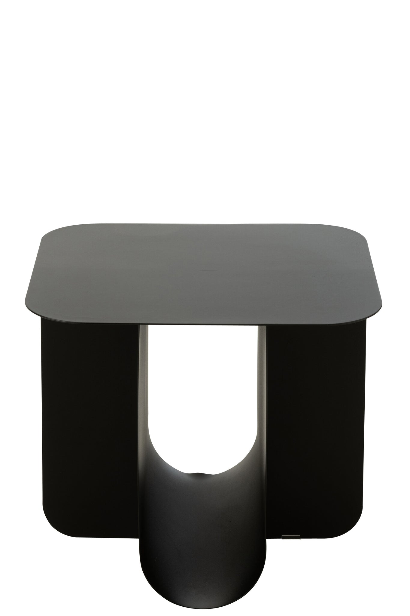 Beistelltisch Quadrat aus Metall - Schwarz