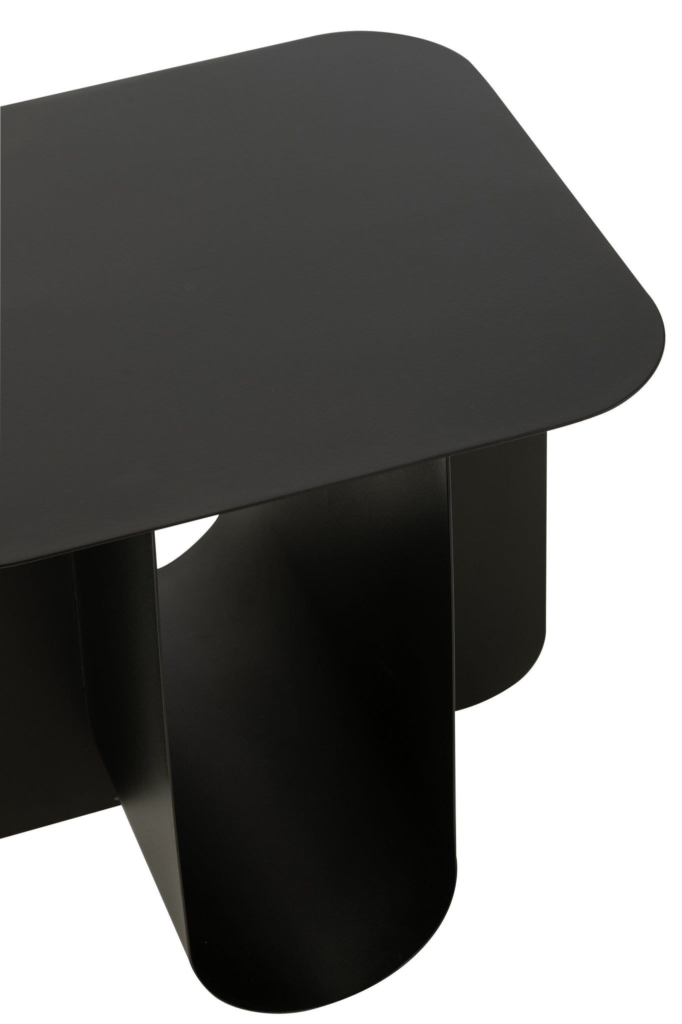Beistelltisch Quadrat aus Metall - Schwarz