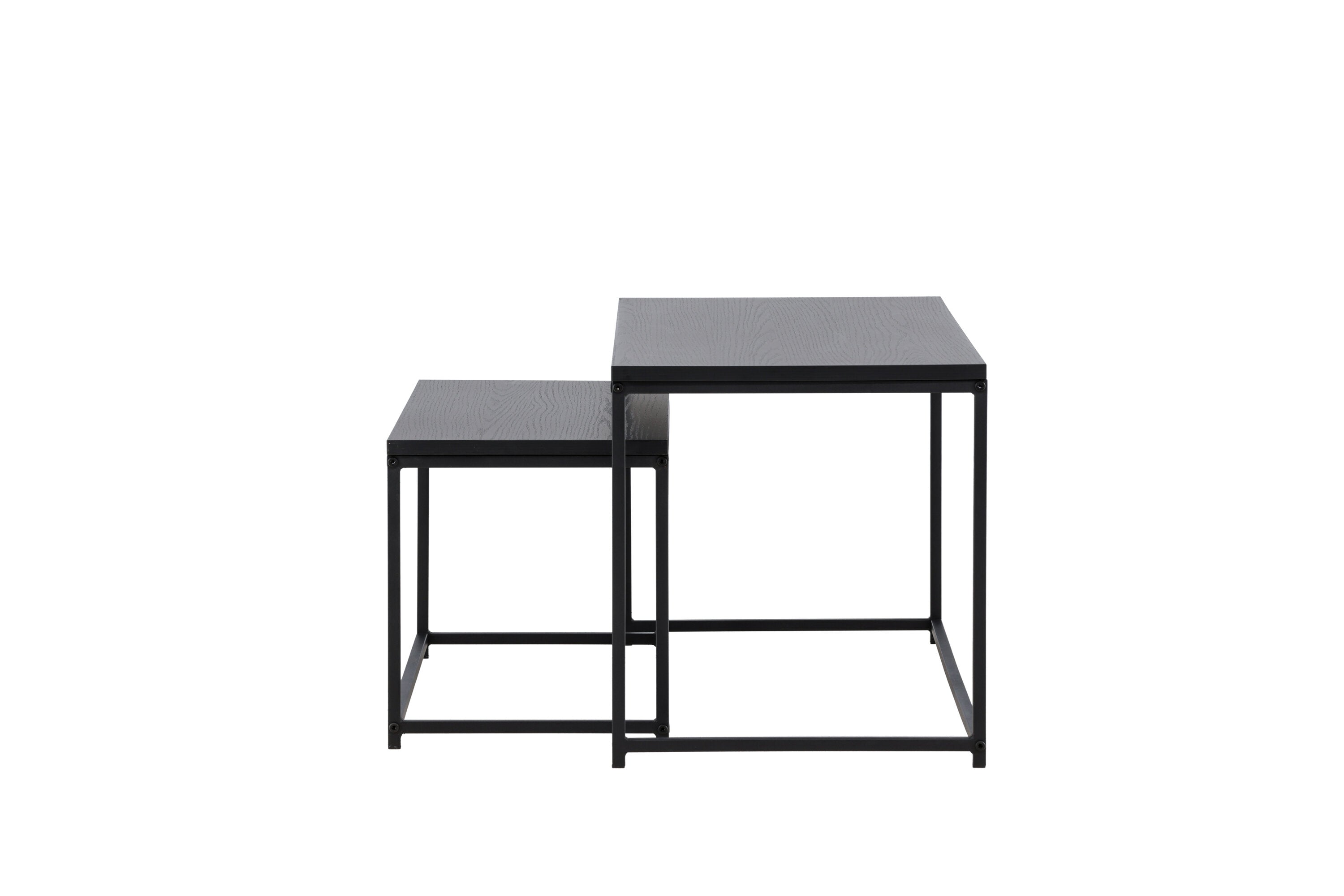 Couchtisch Metall 100cm mit Metallbeinen - Schwarz - Venture Home - le canapé