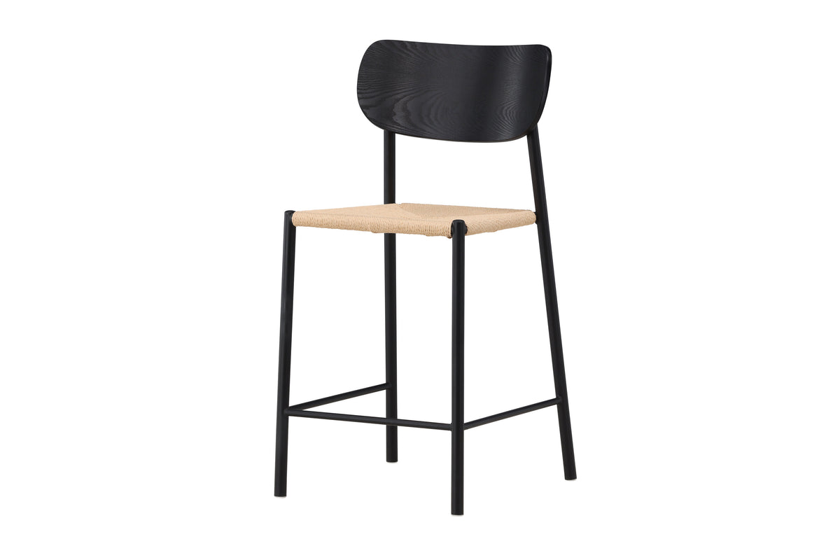 Barhocker Polly aus Rattan - Schwarz - Venture Home - le canapé