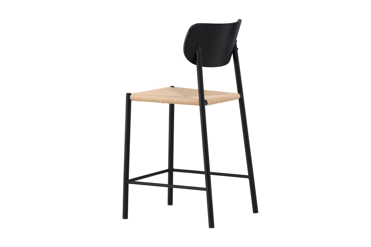 Barhocker Polly aus Rattan - Schwarz - Venture Home - le canapé
