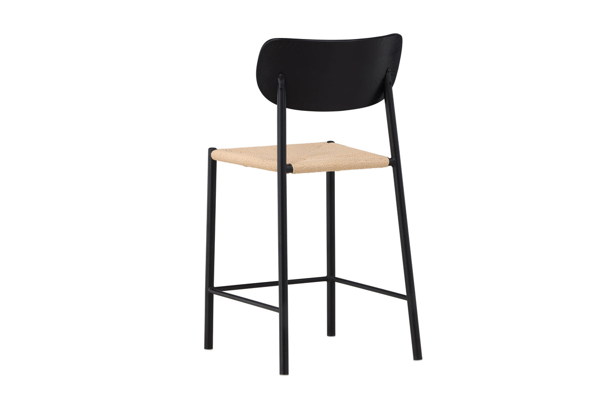 Barhocker Polly aus Rattan - Schwarz - Venture Home - le canapé