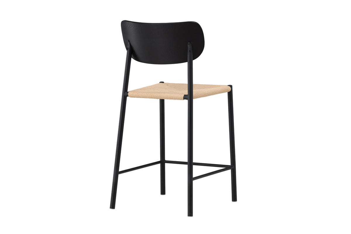 Barhocker Polly aus Rattan - Schwarz - Venture Home - le canapé
