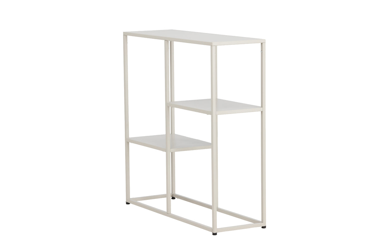 Standregal Staal 80cm aus Metall mit 2 Ablagen - Beige - Venture Home - le canapé