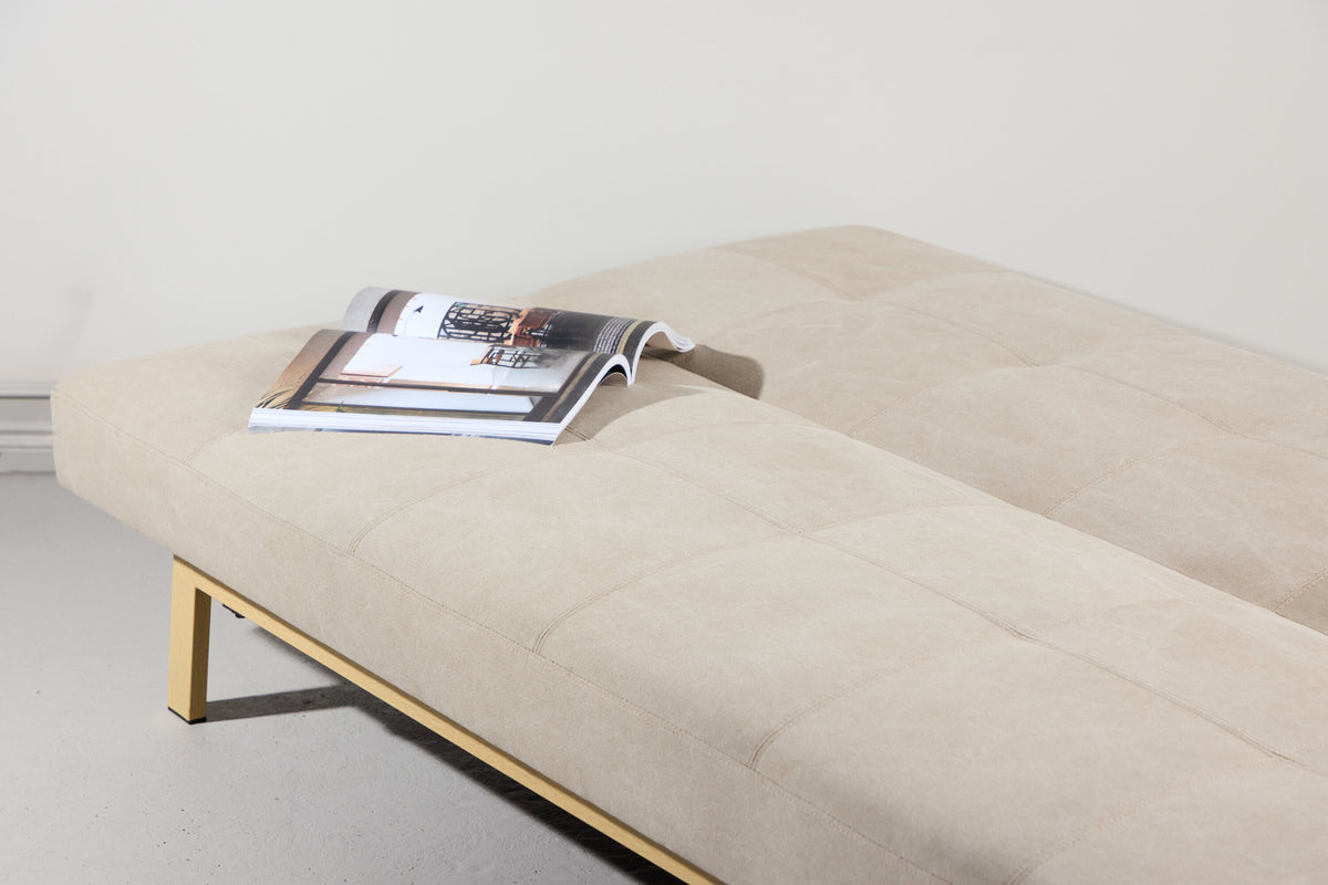 Schlafsofa Bodil ausklappbar - Beige - Venture Home - le canapé