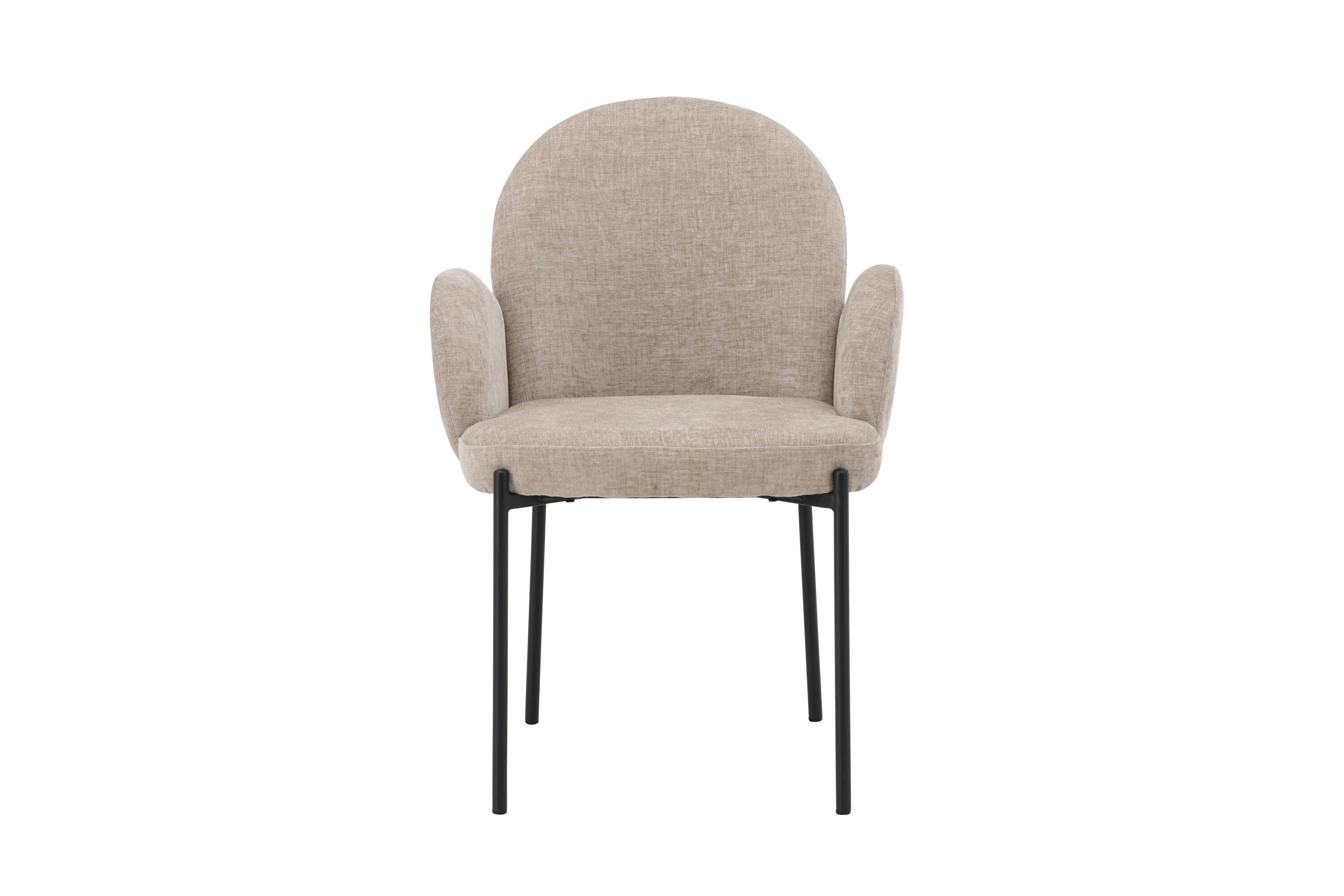 2er-Set Esszimmerstühle Blom mit Armlehnen - Beige - Venture Home - le canapé