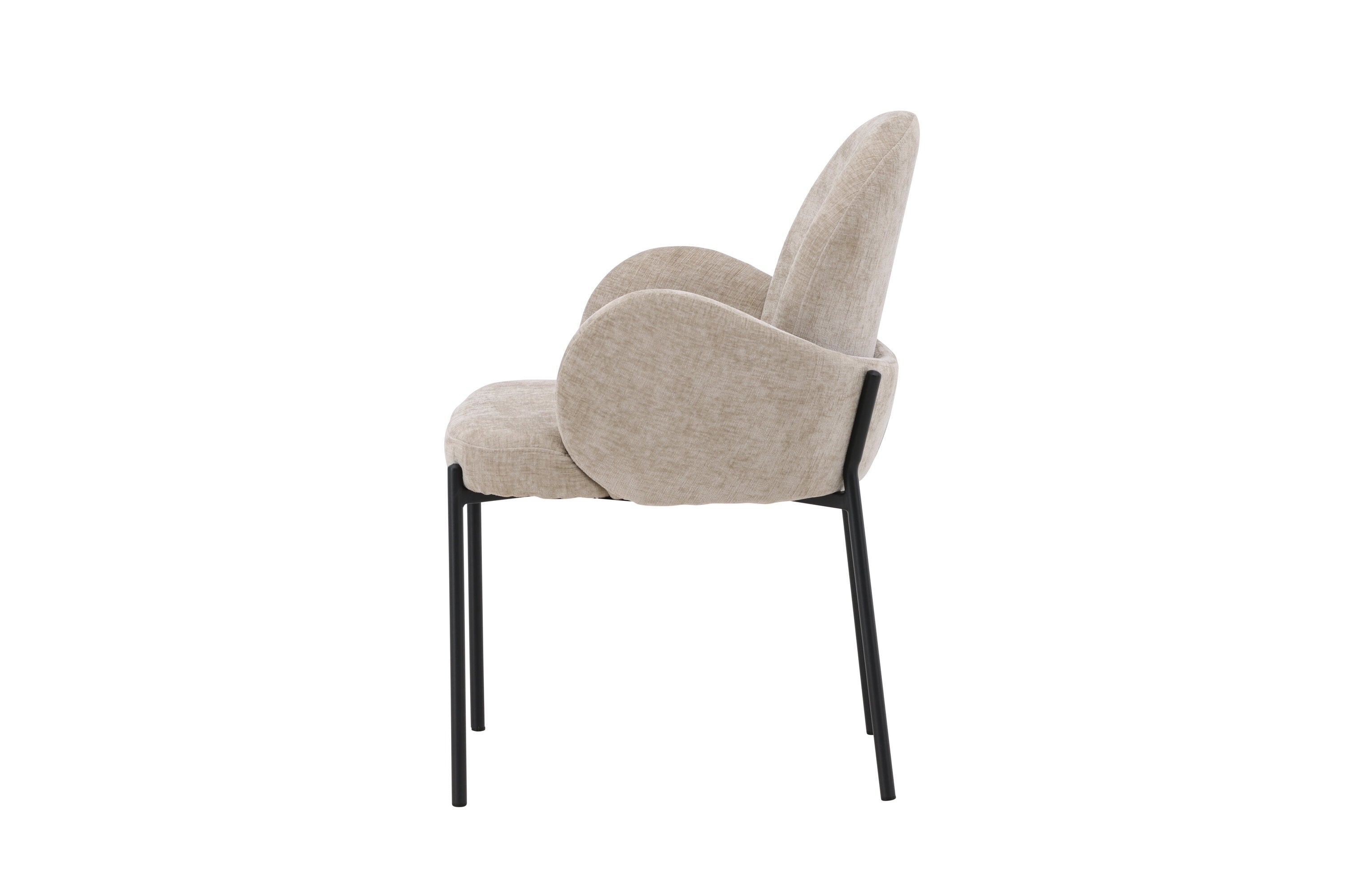 2er-Set Esszimmerstühle Blom mit Armlehnen - Beige - Venture Home - le canapé