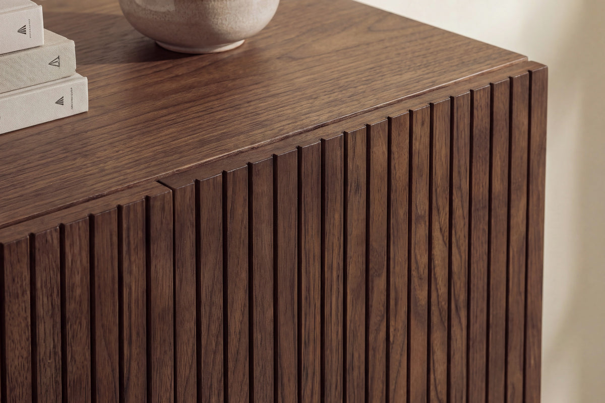 Mehrzweckschrank Björkön 101cm mit 2 Einlegeböden - Mokka - Venture Home - le canapé