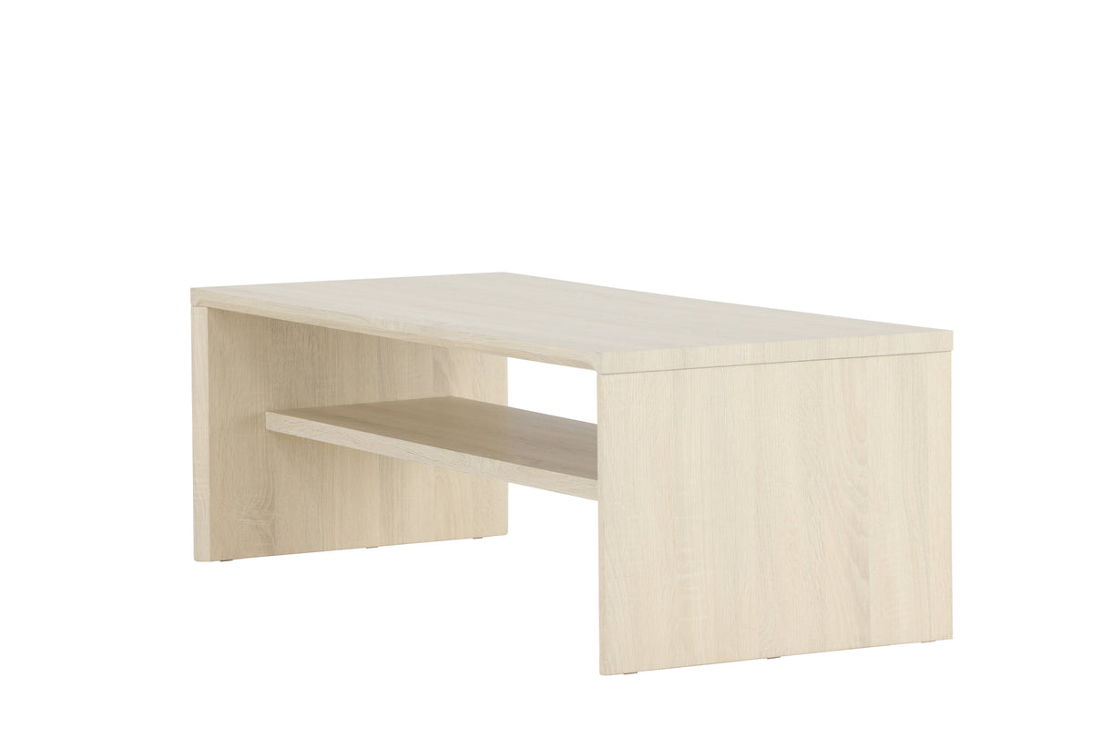 Couchtisch Telemarket 110cm mit Regalboden - Weiß - Venture Home - le canapé