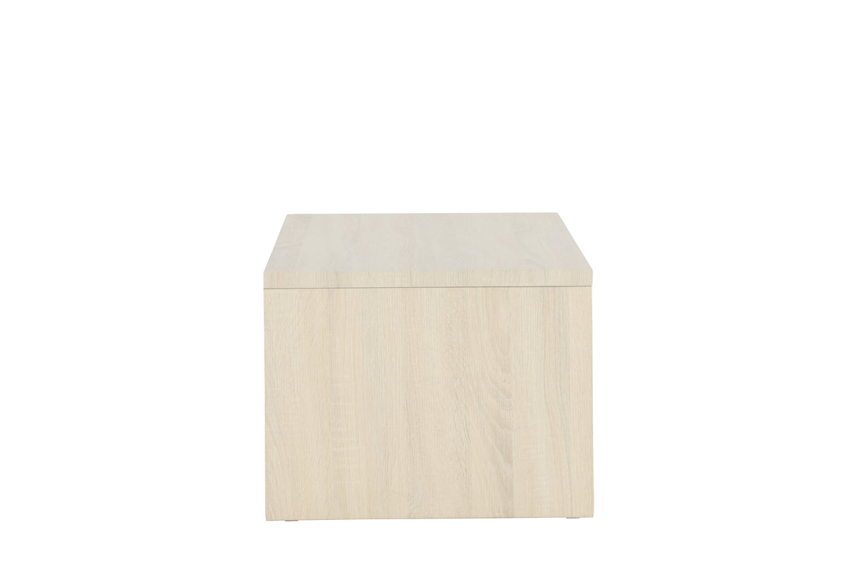 Couchtisch Telemarket 110cm mit Regalboden - Weiß - Venture Home - le canapé