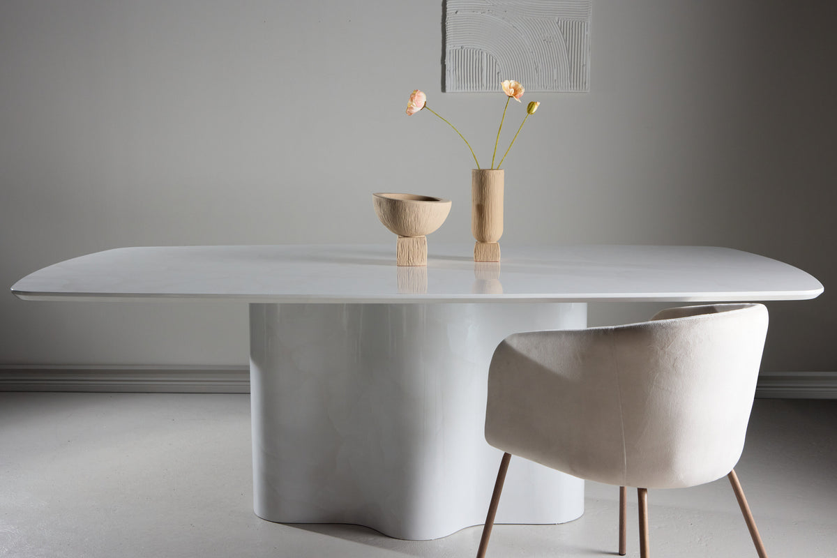 Esstisch Väddö 220cm - Weiß - Venture Home - le canapé