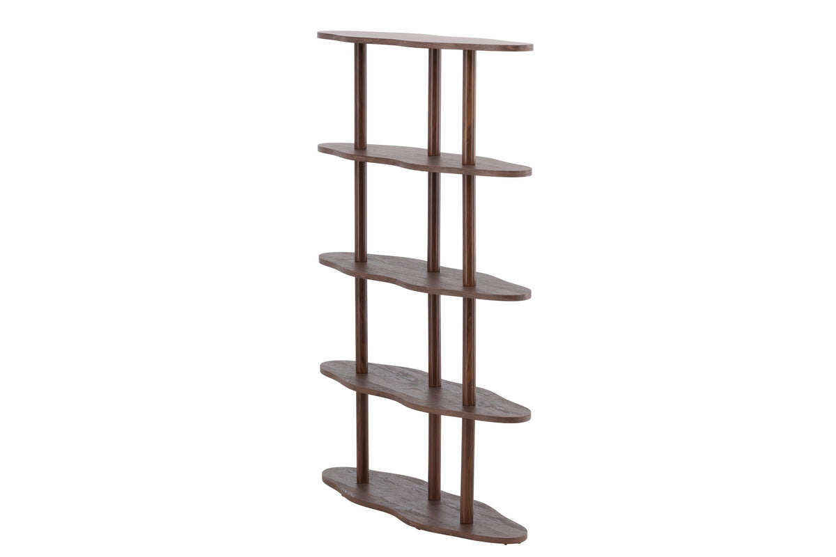 Regal Moln 140cm mit geschwungenen Böden - Mokka - Venture Home - le canapé